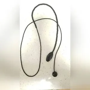 Damali Jewelry Black Onyx Lariat Necklace Choker Single